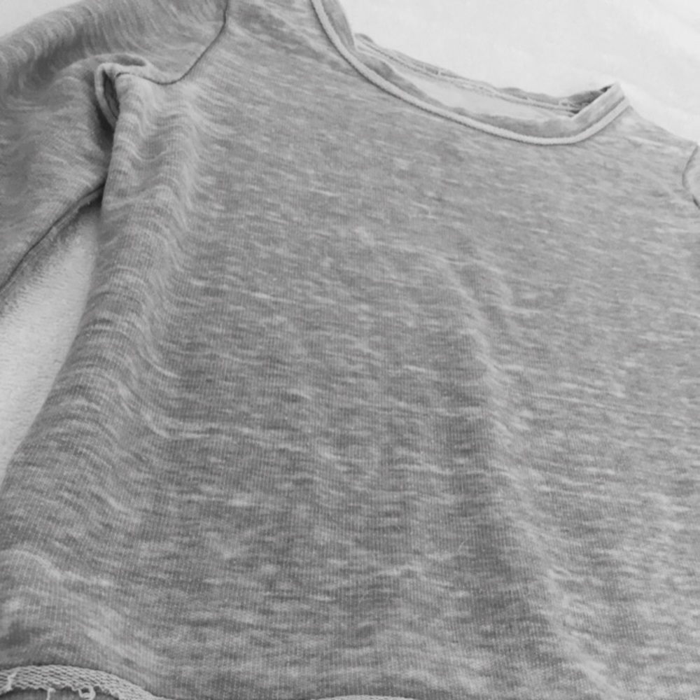 Grey, Lightweight, Sweatshirt.